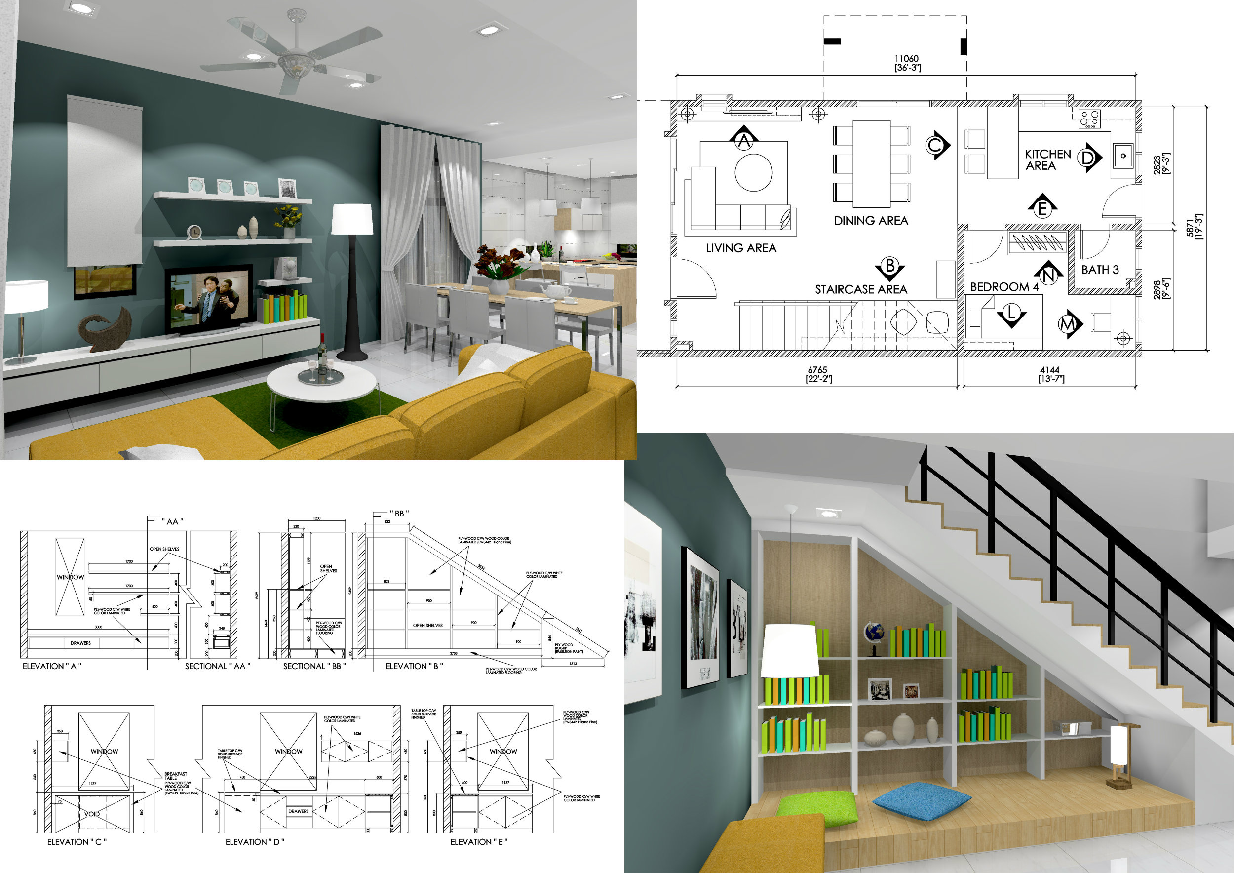 Package Drawings » Fabron Design - Interior Design ...