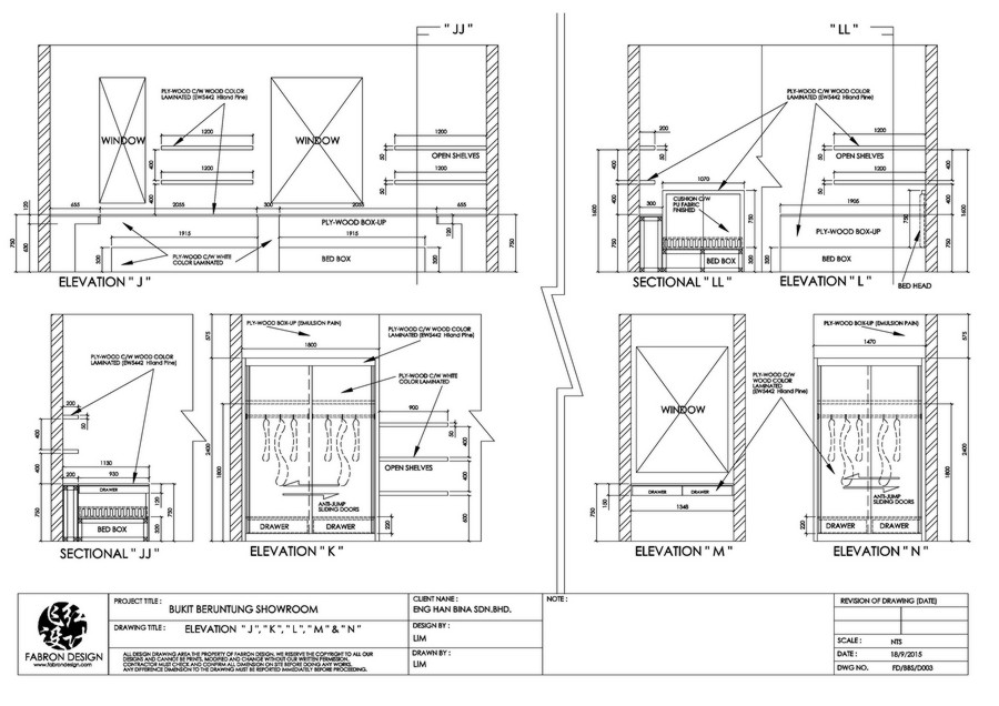 Package Drawings » Fabron Design Interior Design Drawings Service Online